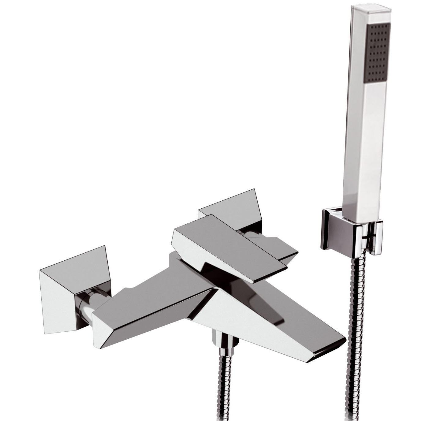 Baterie cada si dus DANIEL RUBINETTERIE SPEED monocomanda, finisaj cromat. Produs in Italia