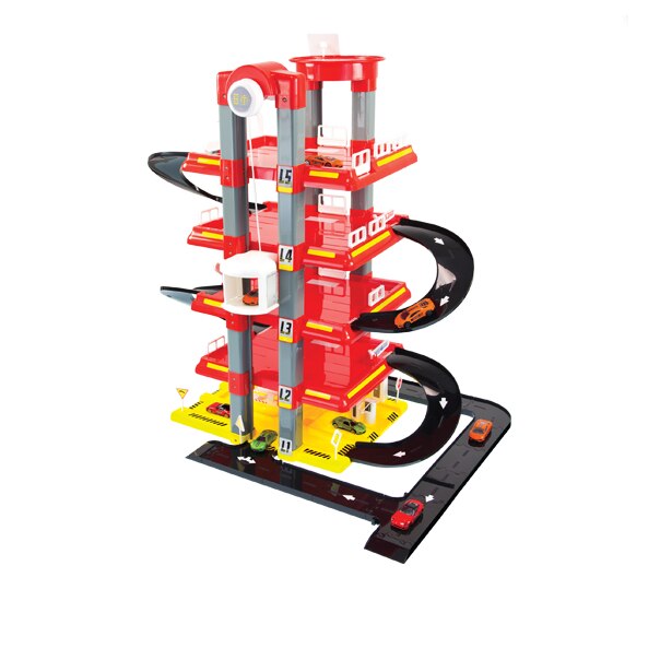 Set de joaca Mochtoys, Garaj de parcare cu cinci nivele, 12012