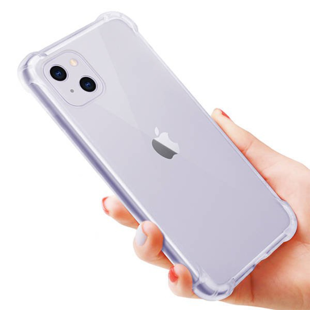 Husa compatibila cu iPhone 13 Pro, Protectie antisoc (Shockproof), Silicon Ultra Slim High Tech, Crystal Clear