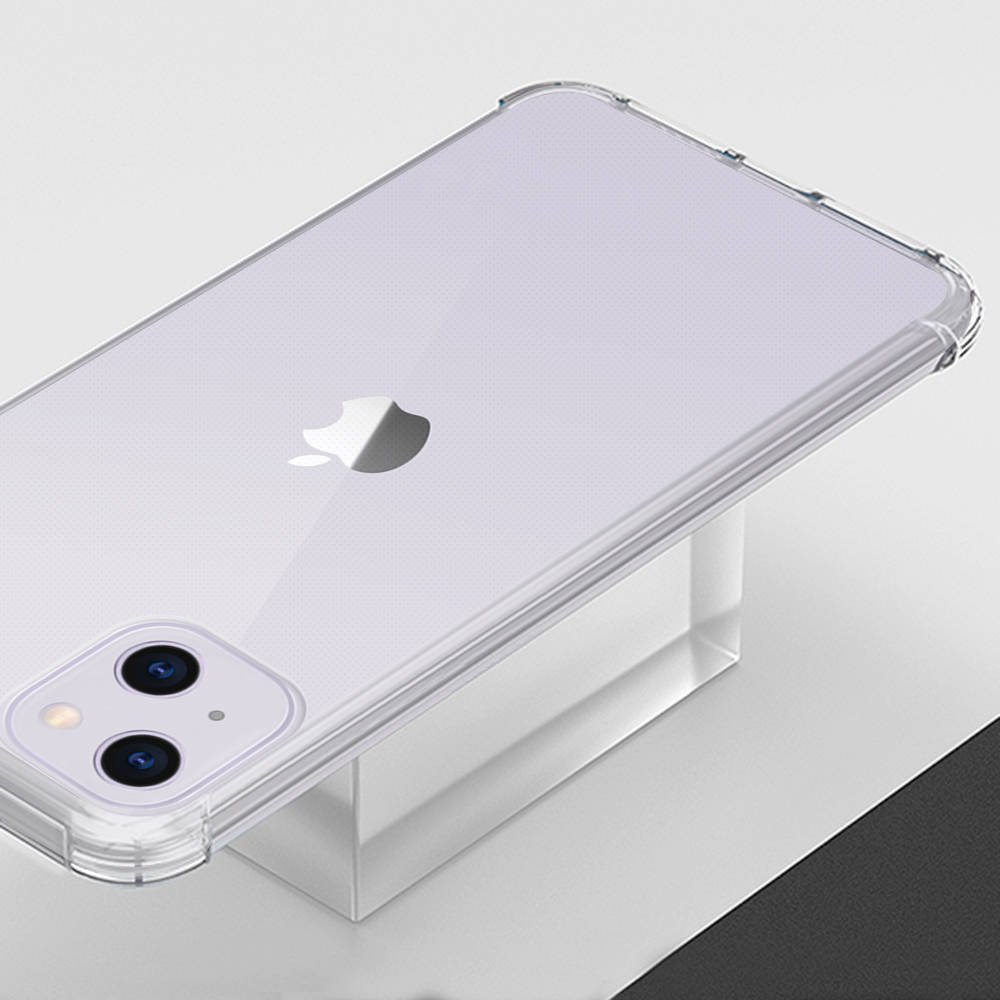 Husa compatibila cu iPhone 13 Pro, Protectie antisoc (Shockproof), Silicon Ultra Slim High Tech, Crystal Clear