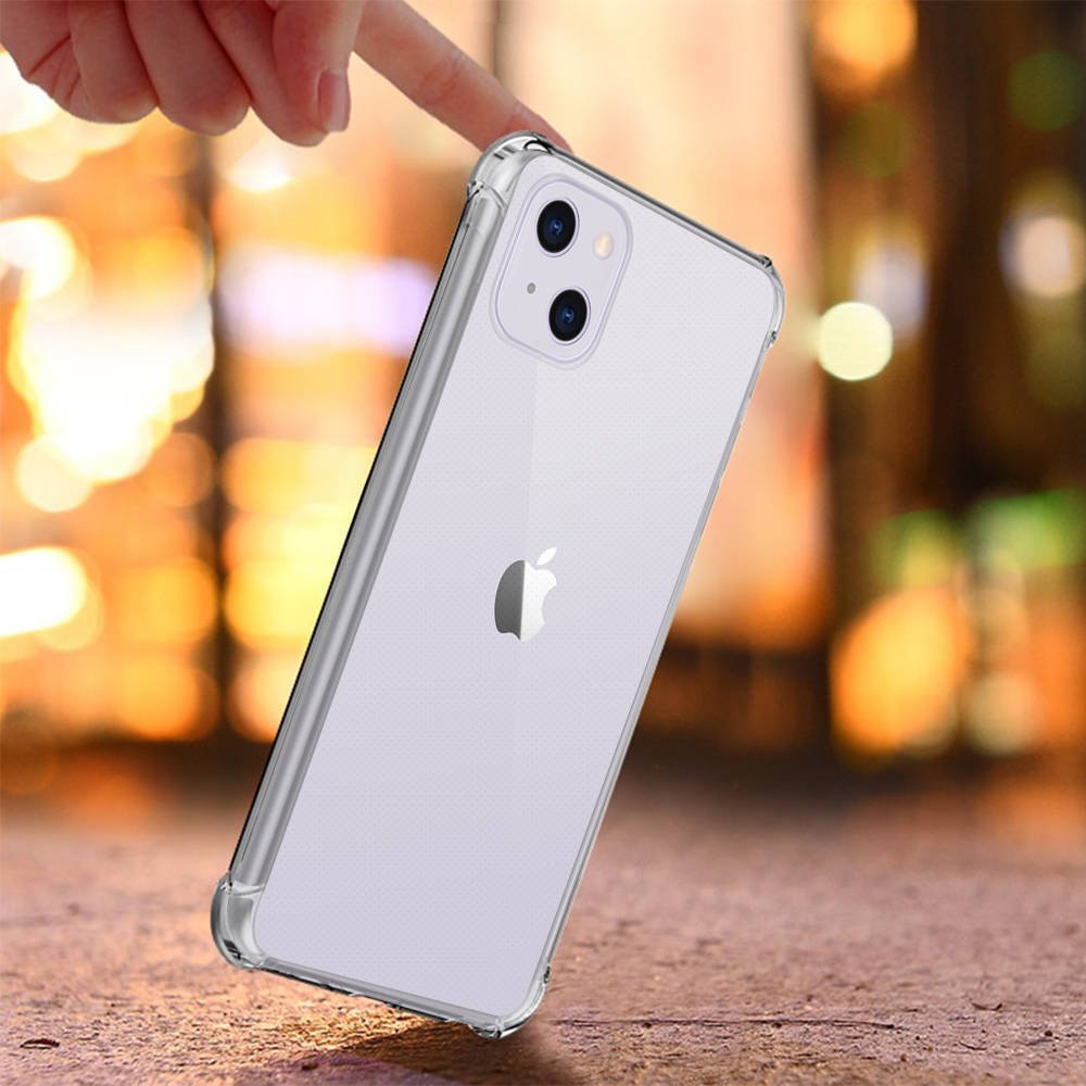 Husa compatibila cu iPhone 13 Pro, Protectie antisoc (Shockproof), Silicon Ultra Slim High Tech, Crystal Clear