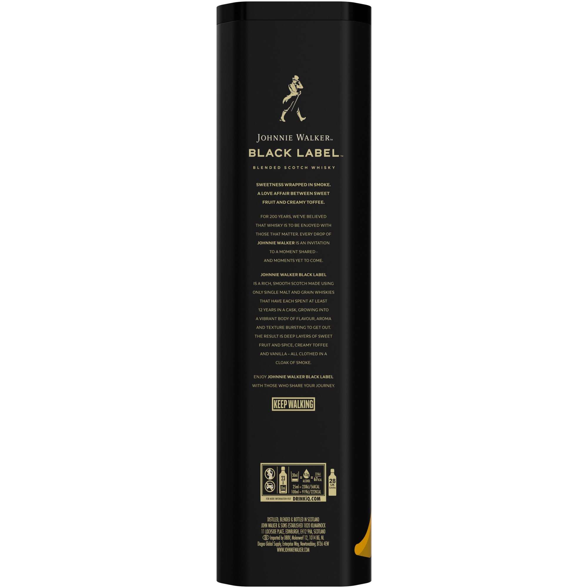 Whisky Johnnie Walker Black Label 12YO, 40%, 0.7, Cutie Metalica