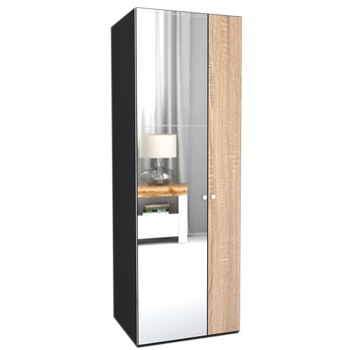 Dulap Genarom LEX A, Decor 3025 / Oglinda, 75 x 218 x 66 cm Dulap Genarom LEX A, Decor 3025 / Oglinda, 75 x 218 x 66 cm