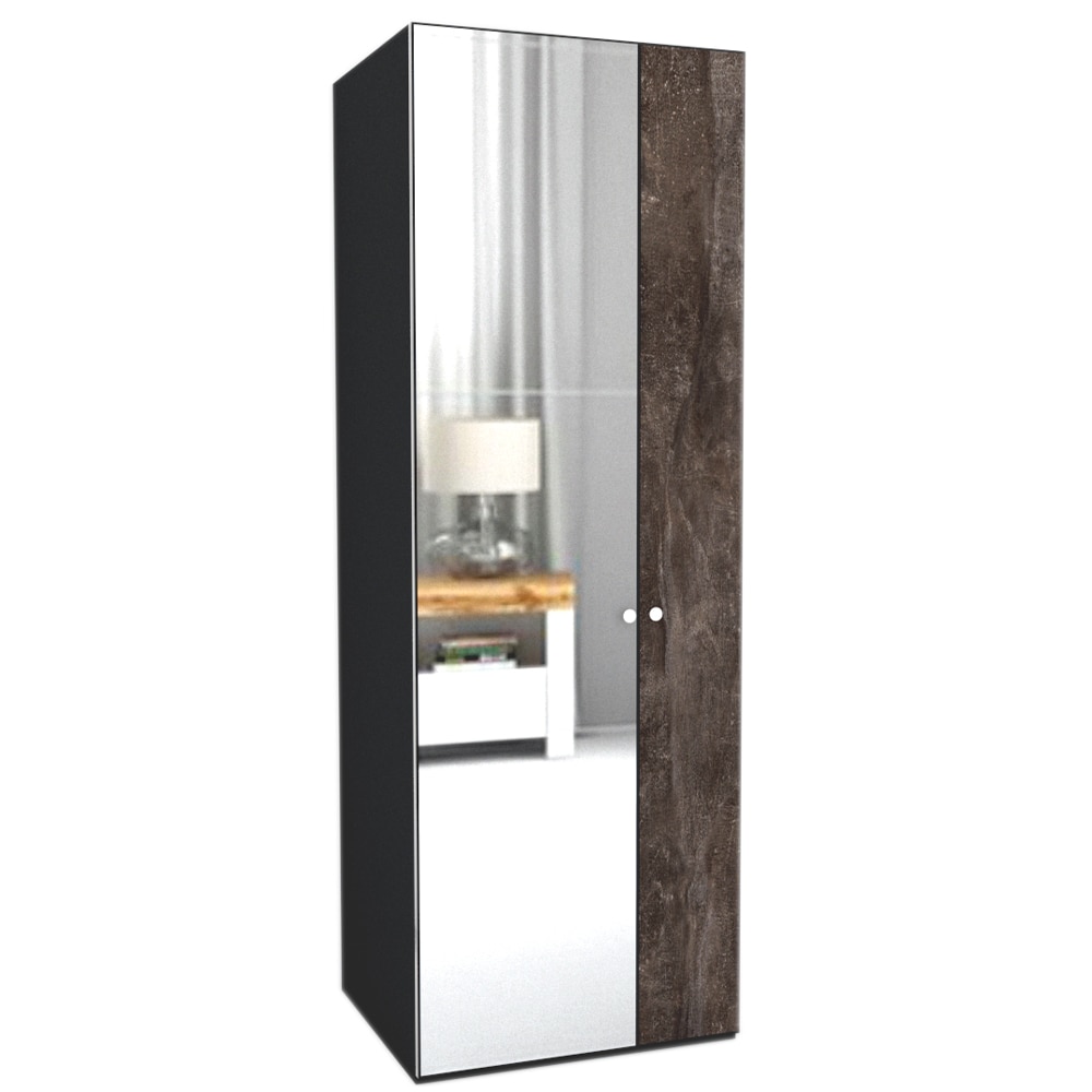 Dulap Genarom LEX B, Decor 4299 / Oglinda, 75 x 218 x 66 cm