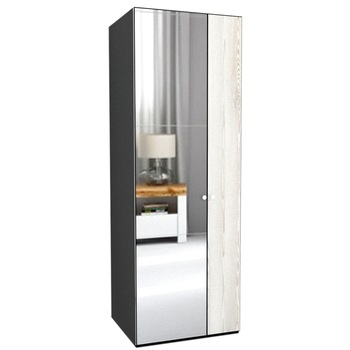 Dulap Genarom LEX A, Decor K010 / Oglinda, 75 x 218 x 66 cm Dulap Genarom LEX A, Decor K010 / Oglinda, 75 x 218 x 66 cm