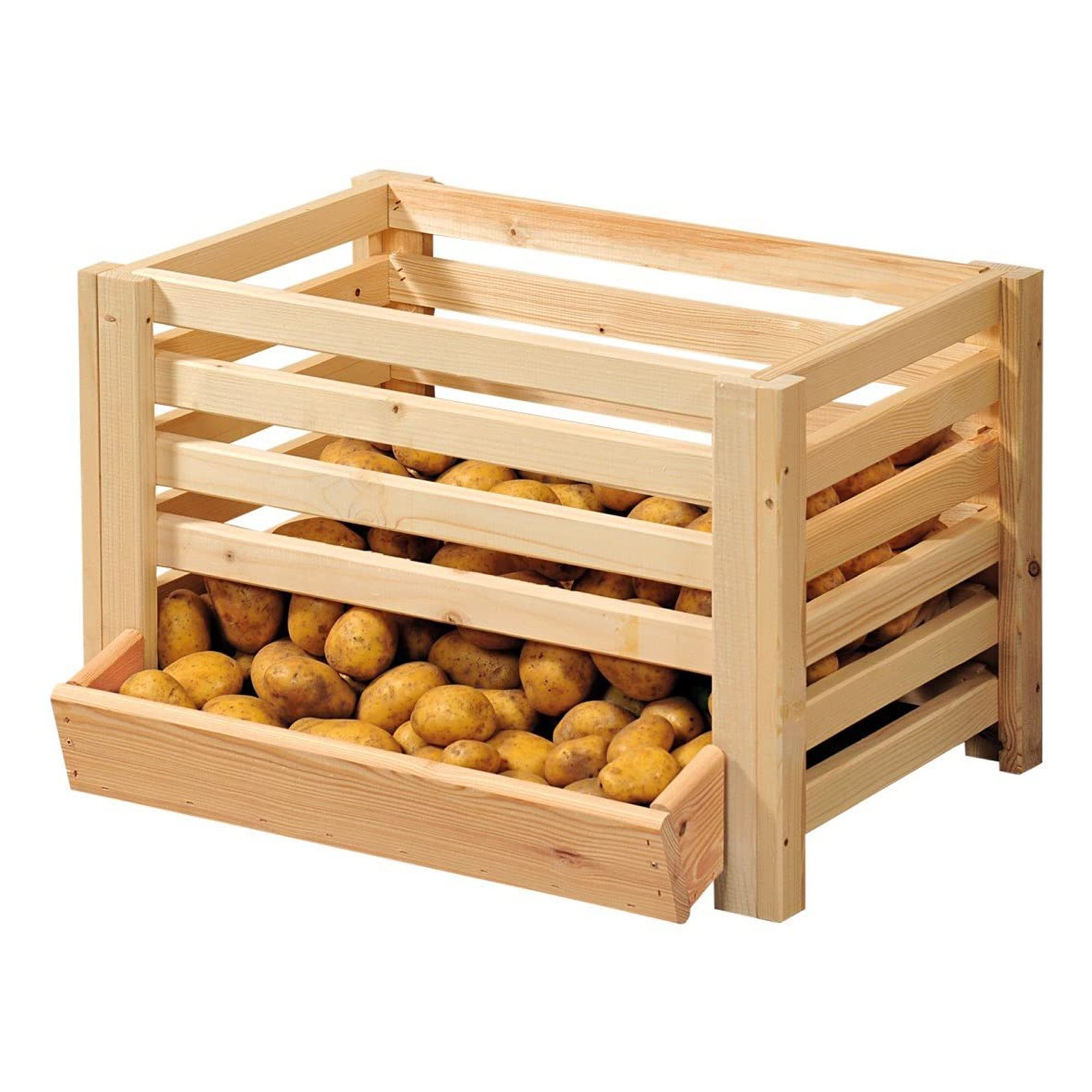 Just do value Grit Lada depozitare cartofi 60 x 40, lemn de pin - Kesper - eMAG.ro