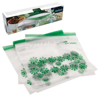 Pungi alimentare, Orion, Plastic, 60 bucati, Cu model, Transparent Pungi alimentare, Orion, Plastic, 60 bucati, Cu model, Transparent