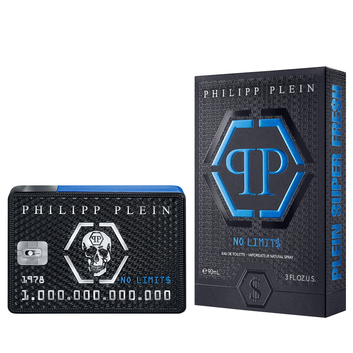 Apa de Toaleta Philipp Plein No Limits Super Fresh, Barbati, 90ml