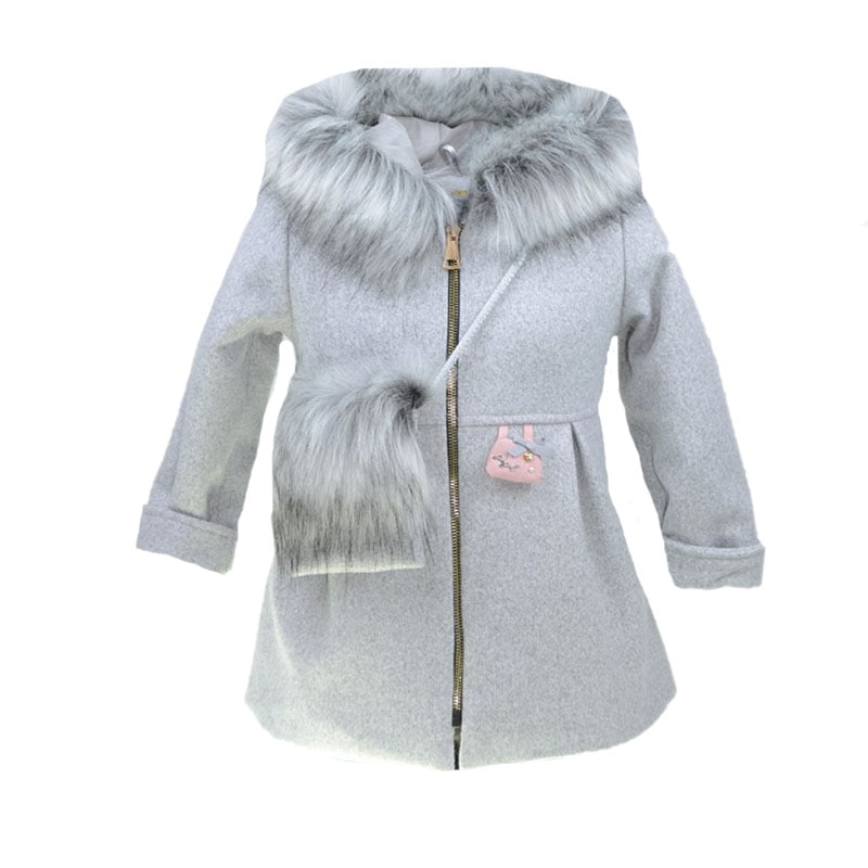 Set 2 piese palton si geanta pentru fete Tylkomet SPG-2-122, Gri 66289