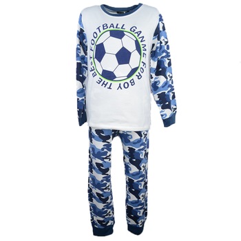 Pijamale pentru baieti Happy House JF 1907-B-140, Alb 66266 Pijamale pentru baieti Happy House JF 1907-B-140, Alb 66266