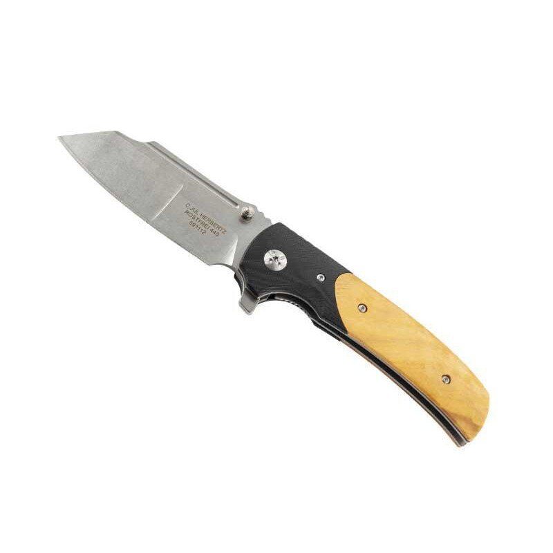 Cutit, Herbertz, G10, Negru/Galben, 12cm