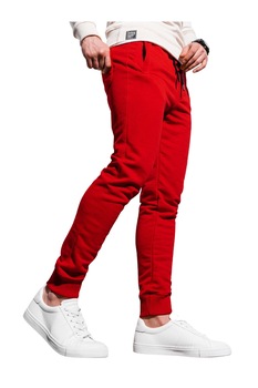 Pantaloni de trening barbati - P1005 - rosu, Rosu, M Pantaloni de trening barbati - P1005 - rosu, Rosu, M
