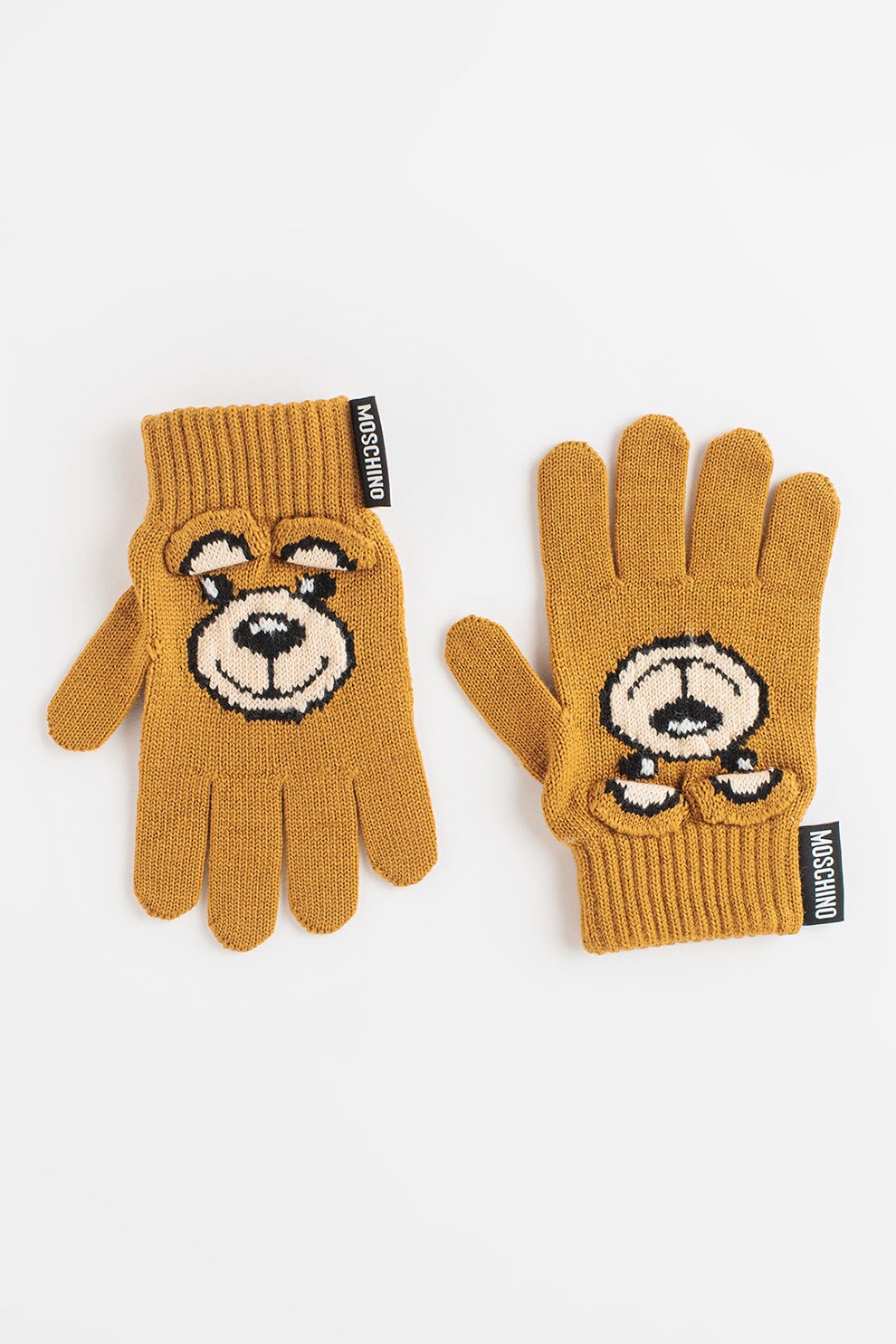 Moschino, Manusi din lana, Bej