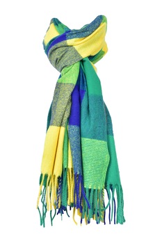 Fular casmir P unisex 7, Dacali, verde/galben Fular casmir P unisex 7, Dacali, verde/galben