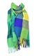 Fular casmir P unisex 7, Dacali, verde/galben