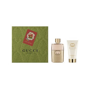 Set cadou Gucci, Guilty Pour Femme, Femei: Apa de Parfum, 50 ml + Lotiune de corp, 50 ml Set cadou Gucci, Guilty Pour Femme, Femei: Apa de Parfum, 50 ml + Lotiune de corp, 50 ml