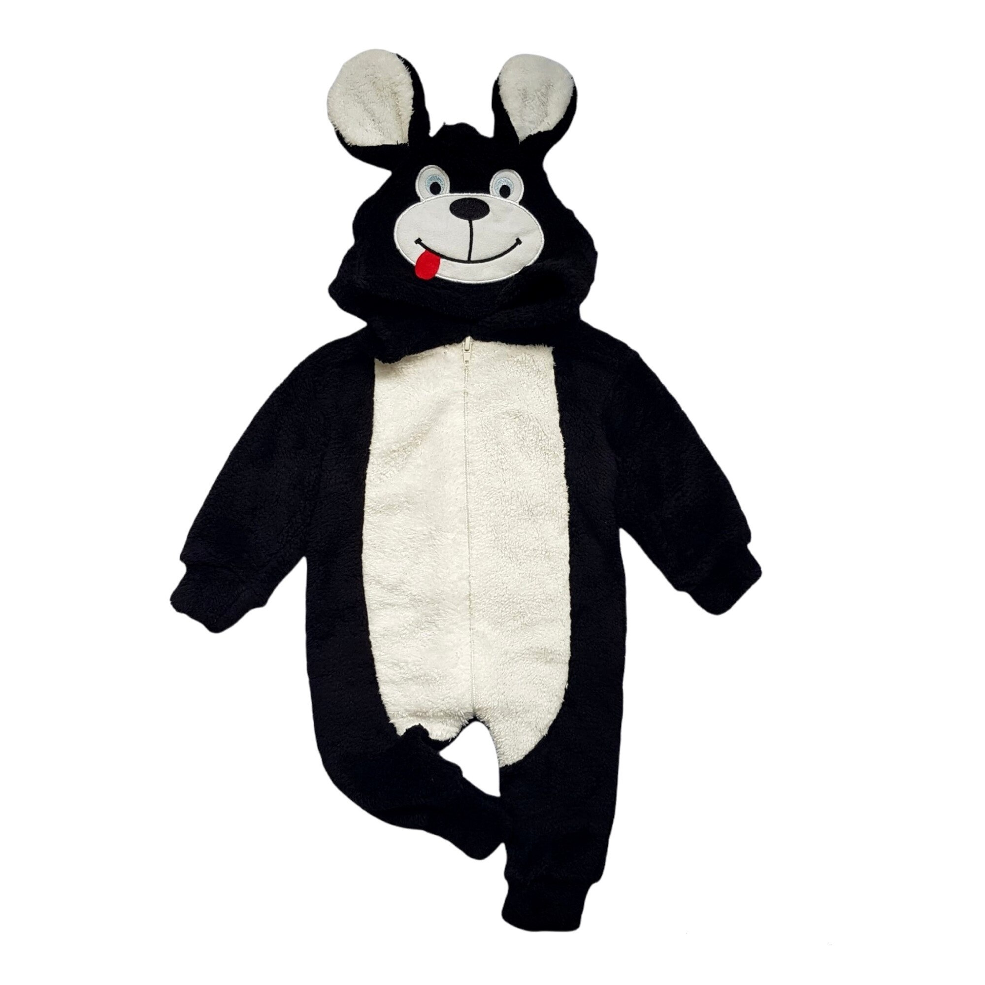 Salopeta polar cu gluga baieti, Panda