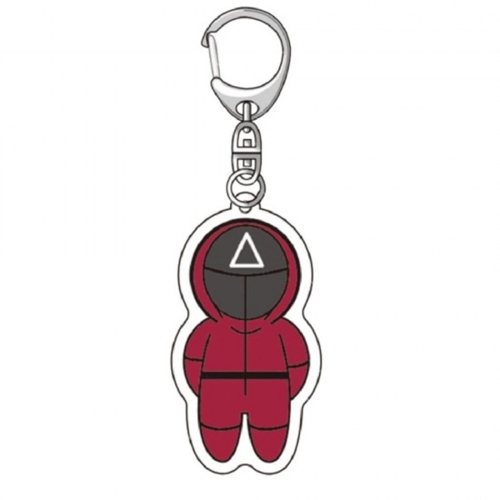 Ключодържател Sdx Market Squid game, Триъгълник Войник, 4 CM, Пластмаса