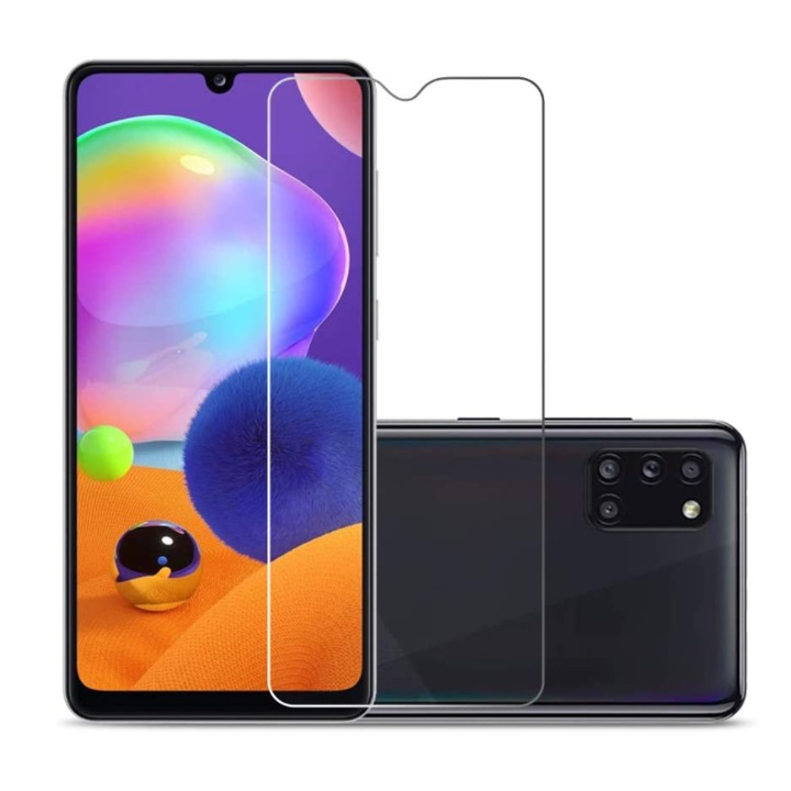 Képernyővédő fólia Samsung Galaxy A31-hez, átlátszó