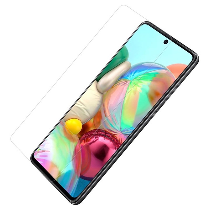 Képernyővédő fólia Samsung Galaxy A71-hez, átlátszó