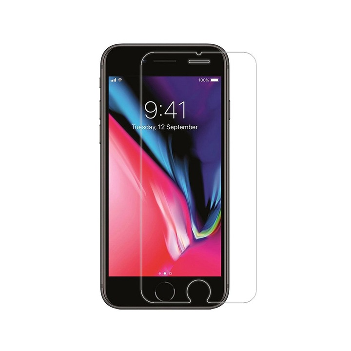Képernyővédő fólia iPhone 8 Plus-hoz, átlátszó