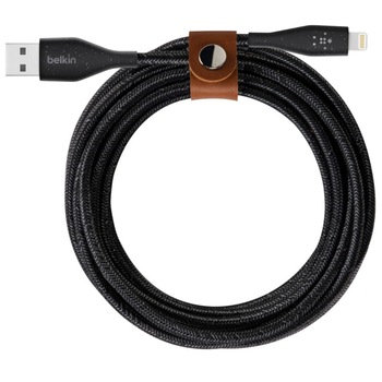 cablu de date, compatibil Apple, Belkin DuraTek Plus MFi USB-A / Lightning Cable 3m, negru cablu de date, compatibil Apple, Belkin DuraTek Plus MFi USB-A / Lightning Cable 3m, negru