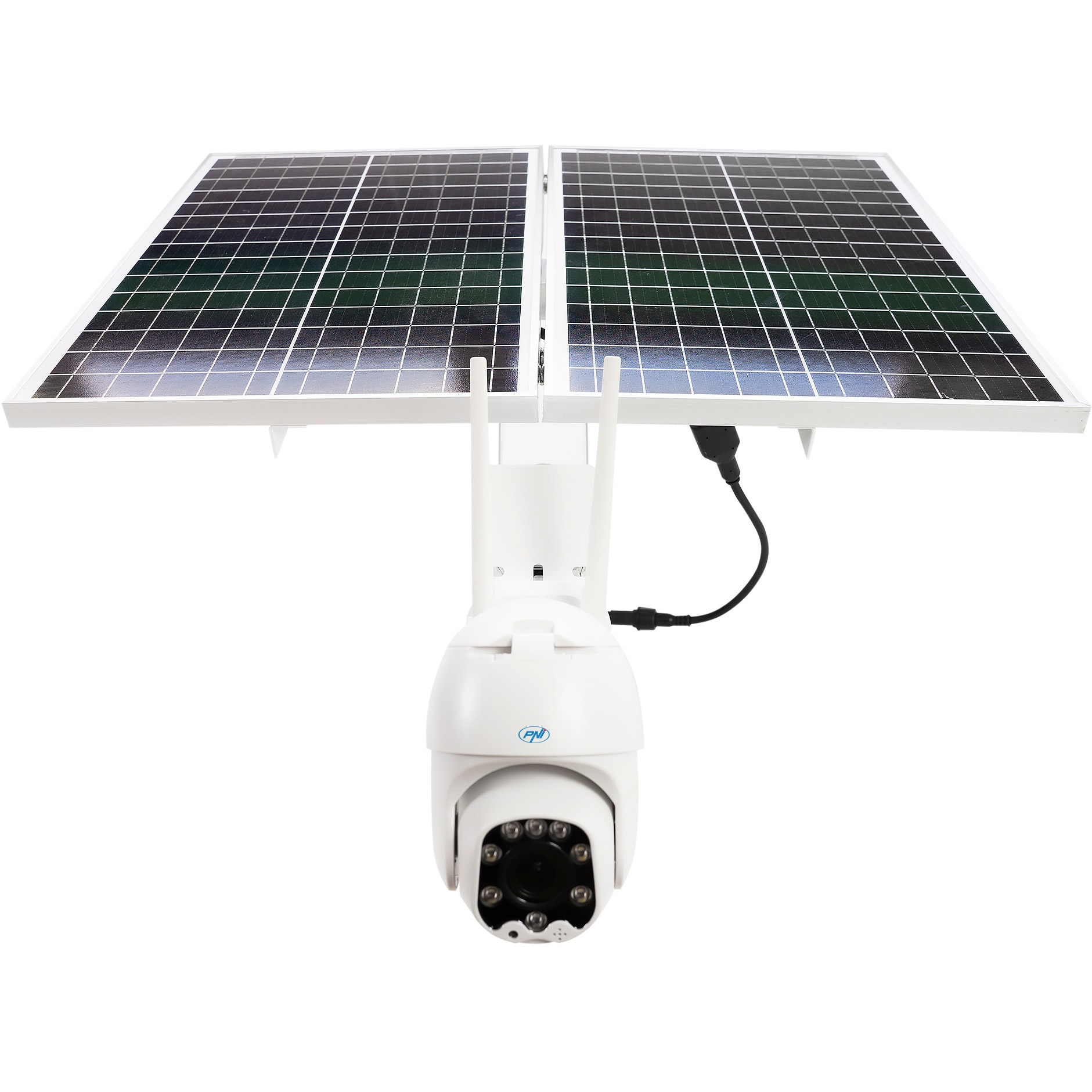 Camera de supraveghere video PNI IP60 live PTZ cu panou solar, 2MP, GSM 4G,  slot SIM - eMAG.ro