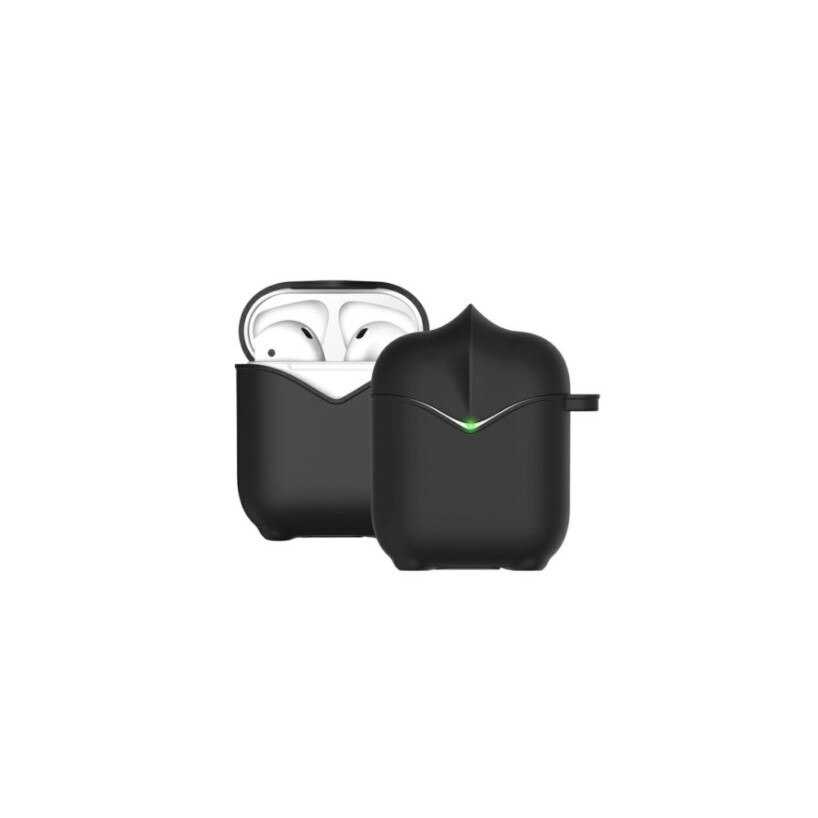 Husa pentru casti Apple AirPods, model Knight, Negru