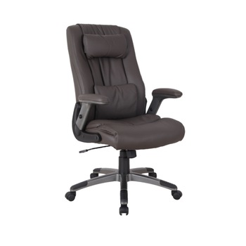 Scaun birou Deco, rotativ, imitatie piele, maro Scaun birou Deco, rotativ, imitatie piele, maro