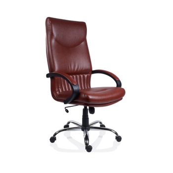 Scaun birou directorial Deco, rotativ, imitatie piele 3623, maro Scaun birou directorial Deco, rotativ, imitatie piele 3623, maro