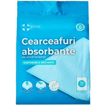 Cerceaf absorbant copii Synek, 60 x 90 cm, 10 bucati Cerceaf absorbant copii Synek, 60 x 90 cm, 10 bucati