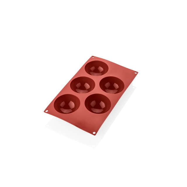 Forma silicon 30x17.5 cm - 5 forme semisfera de 8 cm