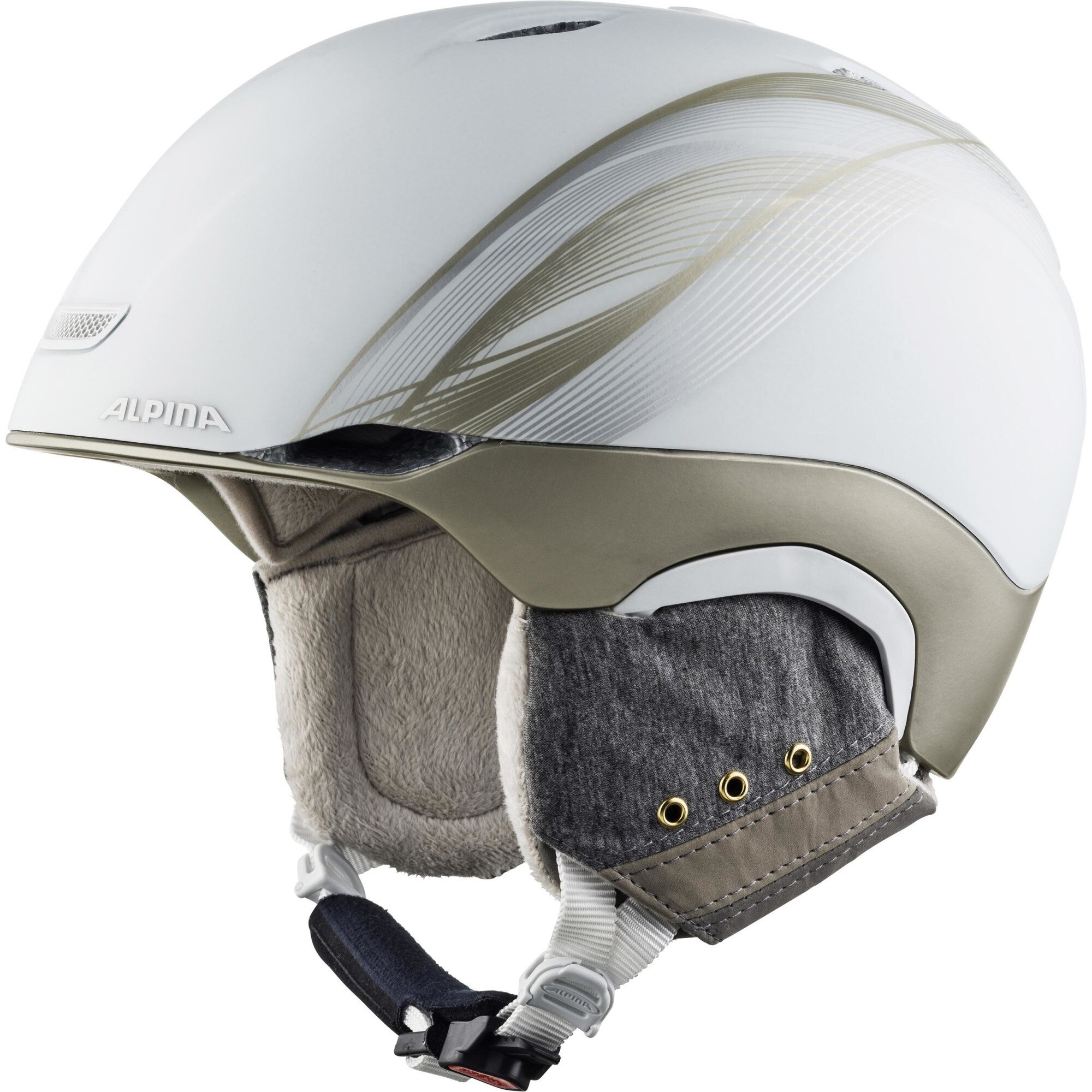 Casca ski Alpina Parsena, White Prosecco Matt, marime S, 52-56cm