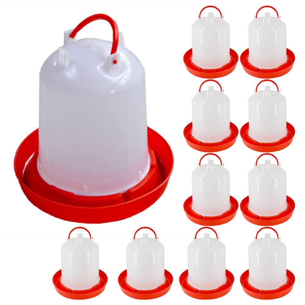 Set 10 bucati Adapatoare pentru pasari Tehno Ms W11, rezervor 11 litri