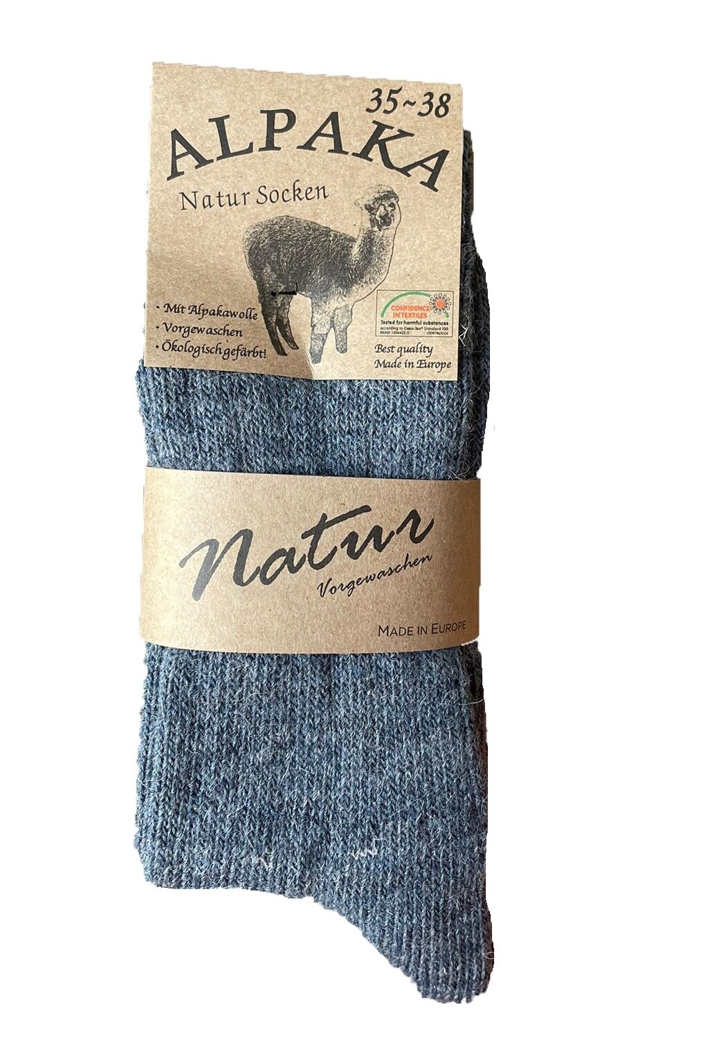 Set 2 perechi de sosete Alpaka, Antonio, 830003199, Albastru/Negru