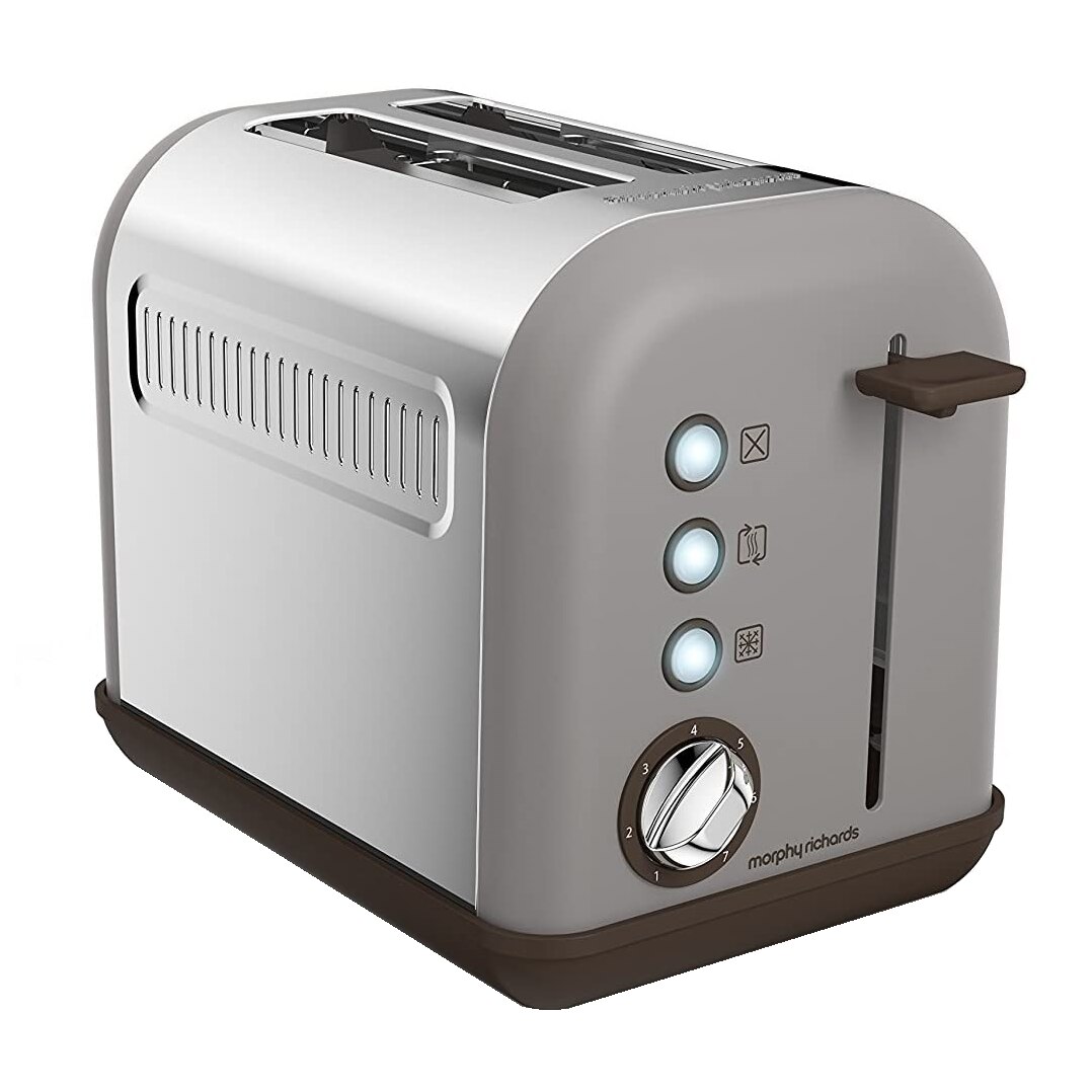 Prajitor de paine Morphy Richards Accents Special Edition 222005, 850 W, 2 felii, Gri