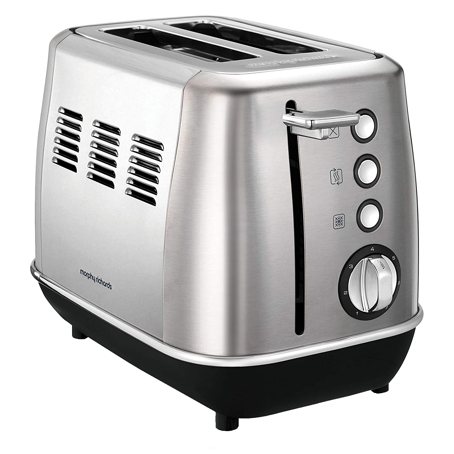 Prajitor de paine Morphy Richards Evoke 224406, 850 W, 2 felii, Inox