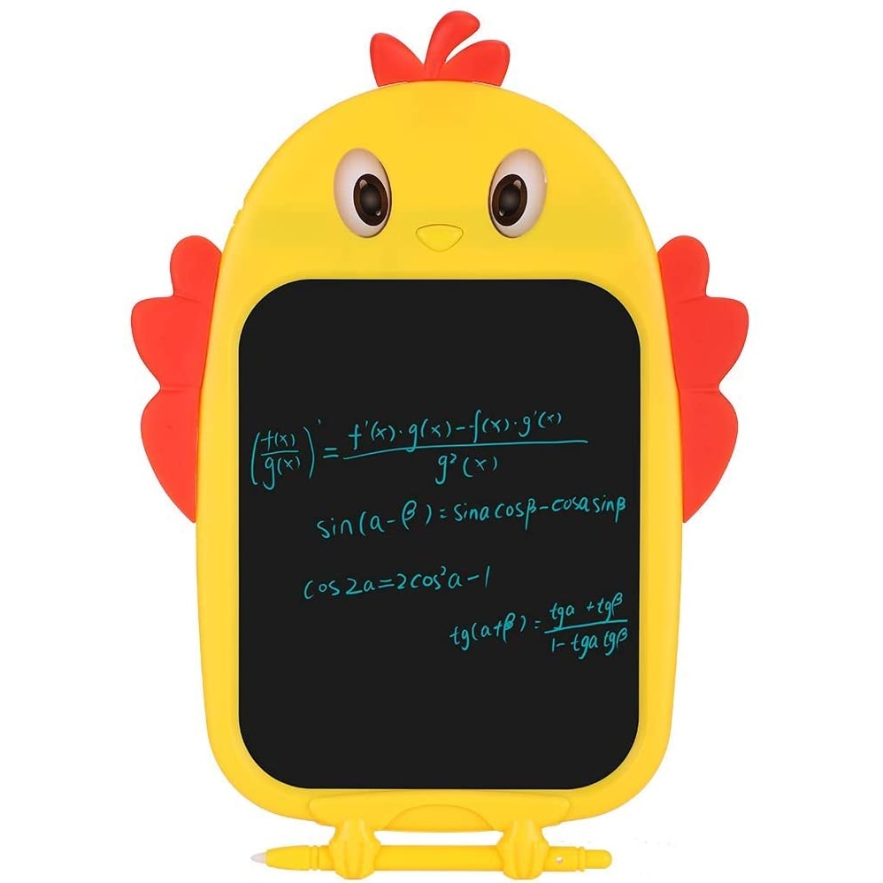 Tableta digitala LCD pentru scris si desenat, 160X126 mm, Model Pui galben