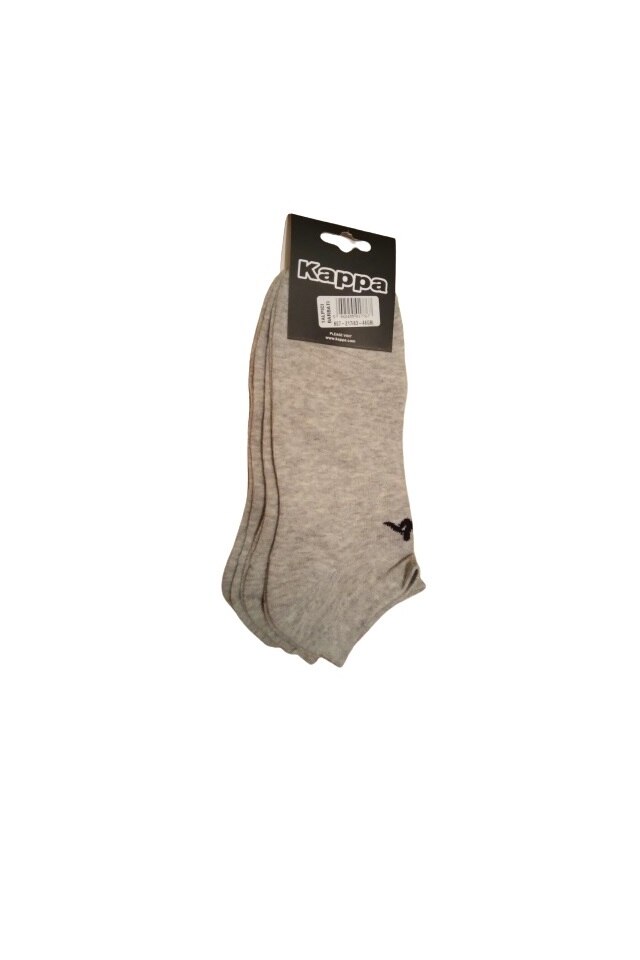 Set 3 perechi sosete barbati, din bumbac, 43-46 EU, Gri/ Negru