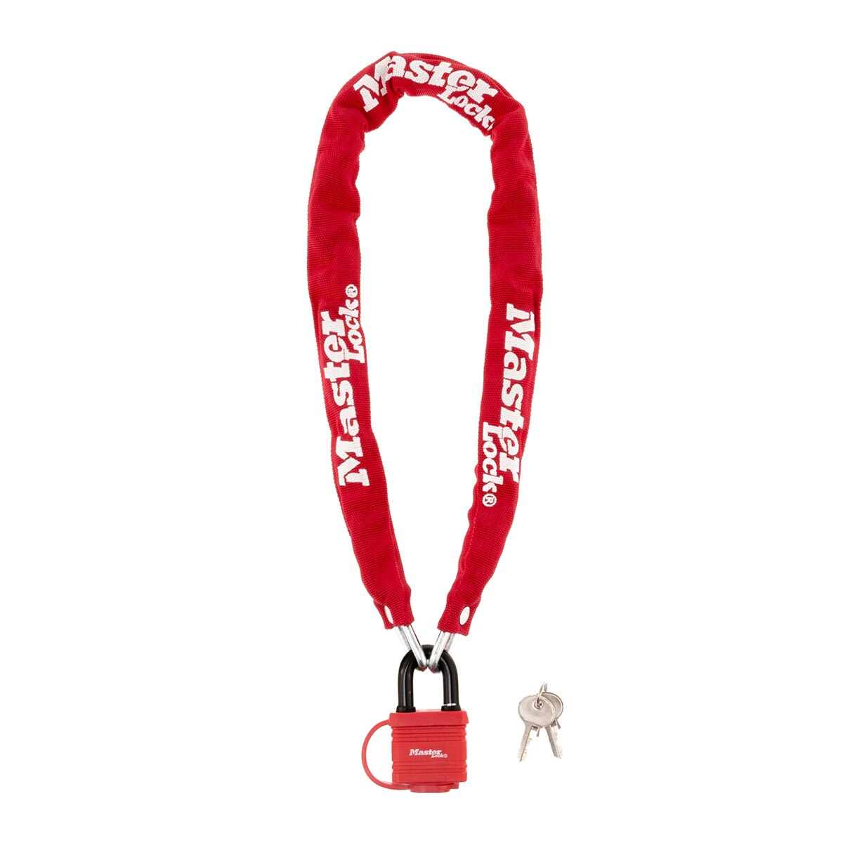 Incuietoare antifurt bicicleta MASTERLOCK Rosu, 90 cm