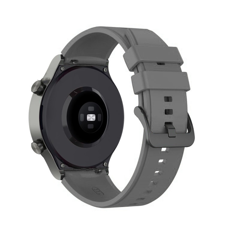 Силиконова каишка за Huawei Watch GT/ GT2/ GT2 Pro/ GT3, 22мм, Сив