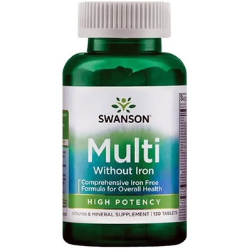 Multivitamine fara fier Swanson 130 tablete Multivitamine fara fier Swanson 130 tablete