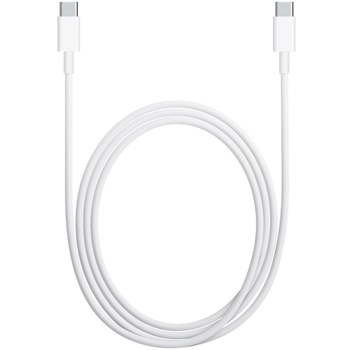 Cablu de Date si Incarcare Tip C - Tip C, Fast Charge,1 Metru,Alb,Paramount Cablu de Date si Incarcare Tip C - Tip C, Fast Charge,1 Metru,Alb,Paramount