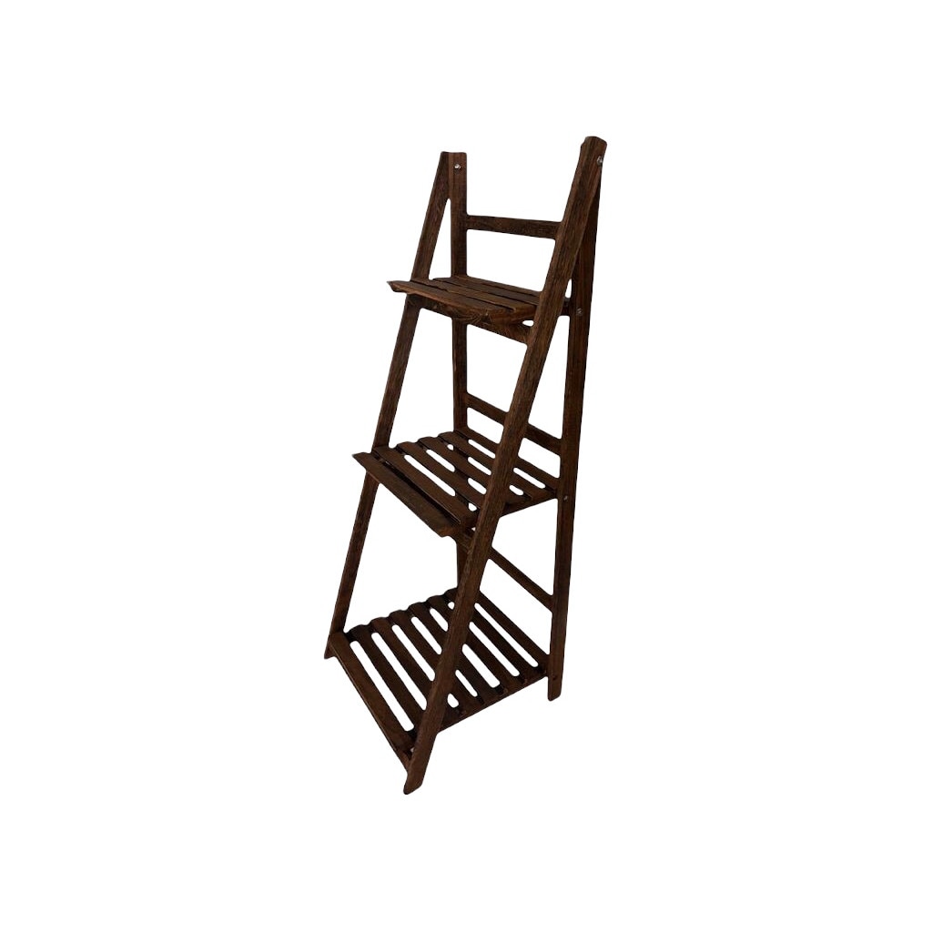 Etajera flori cu 3 rafturi, Accent ,110321, MDF, Maro, 40/37/115 cm