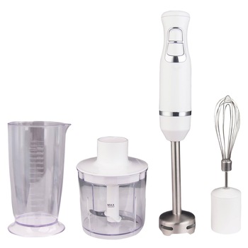 Blender, tocator si agitator 3in1 Voltz V51112BSC, 800W, 700 ml, 2 viteze, Cutite din otel, Аlb Blender, tocator si agitator 3in1 Voltz V51112BSC, 800W, 700 ml, 2 viteze, Cutite din otel, Аlb