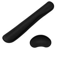 Set suport ergonomic mouse, tastatura si relaxarea incheieturilor，zggzerg，Negru