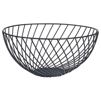 Cos fructe/legume, Excellent Houseware, Metal, 25 cm, Negru Cos fructe/legume, Excellent Houseware, Metal, 25 cm, Negru