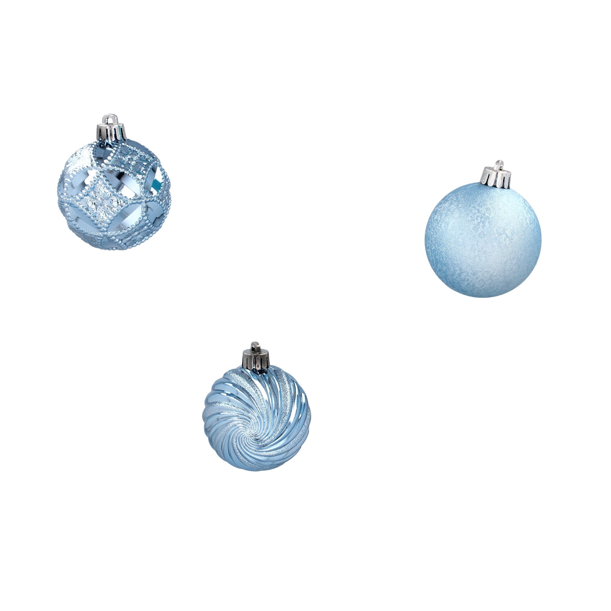 Set 16 globuri , 6cm , albastre