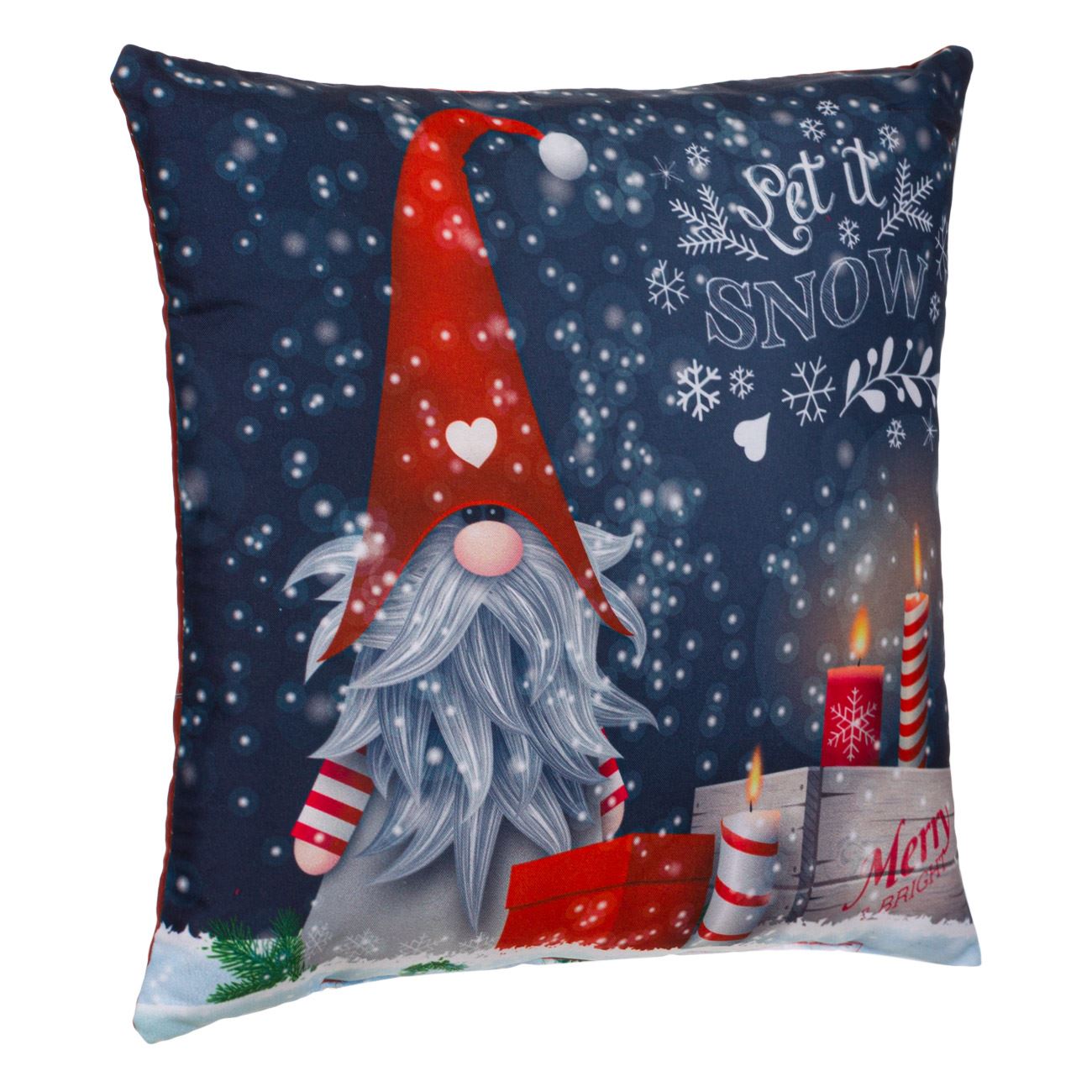 Perna decorativa, Zola®, model de sarbatori, albastra, 30x30 cm