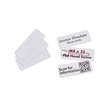 Set 50 carduri adezive COLOP e-mark, PVC, 45 x 18 mm, albe Set 50 carduri adezive COLOP e-mark, PVC, 45 x 18 mm, albe